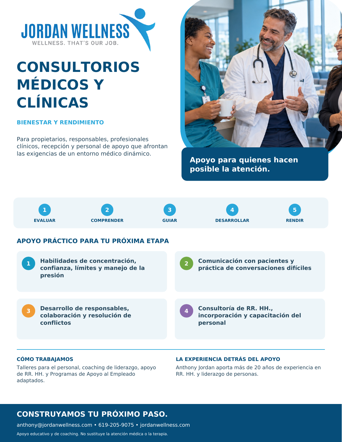Folleto Jordan Wellness: CONSULTORIOS MÉDICOS Y CLÍNICAS