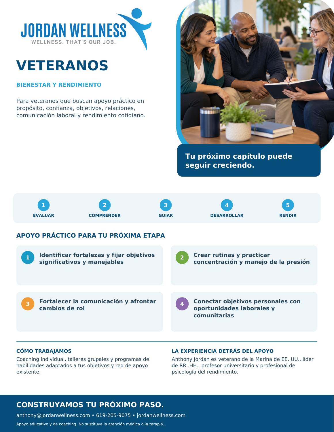 Folleto Jordan Wellness: VETERANOS